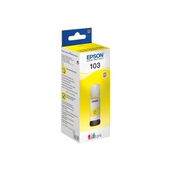 Epson EcoTank 103 Yellow - Encre Authentique 65ml pour Impressions Durables
