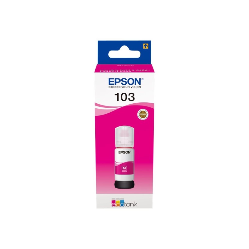 Epson EcoTank 103 Magenta - Encre Authentique 65ml pour Impressions Durables