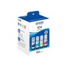 Epson EcoTank 104 Multipack NCMY - Pack d'Encres Authentiques pour Impressions Durables