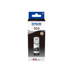 Epson EcoTank 104 Noire - Bouteille d'Encre Authentique pour Impressions Durables