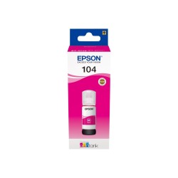 Epson EcoTank 104 Magenta - Bouteille d'Encre Authentique pour Impressions Durables