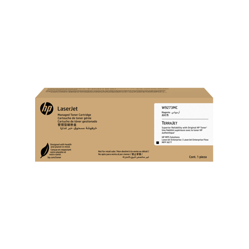Cartouche Toner Cyan pour Multifonction Couleur - HP Color LaserJet Ent X677dn/s/z/z+