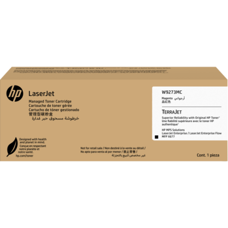 Cartouche Toner Cyan pour Multifonction Couleur - HP Color LaserJet Ent X677dn/s/z/z+