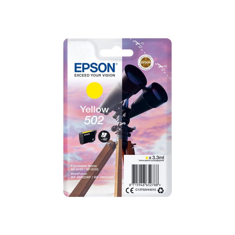 Epson 502 Jaune Jumelles – Cartouche d’Encre Standard | Officielle Epson