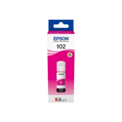 Epson EcoTank 102 Magenta - Encre Authentique 70ml pour Impressions Durables